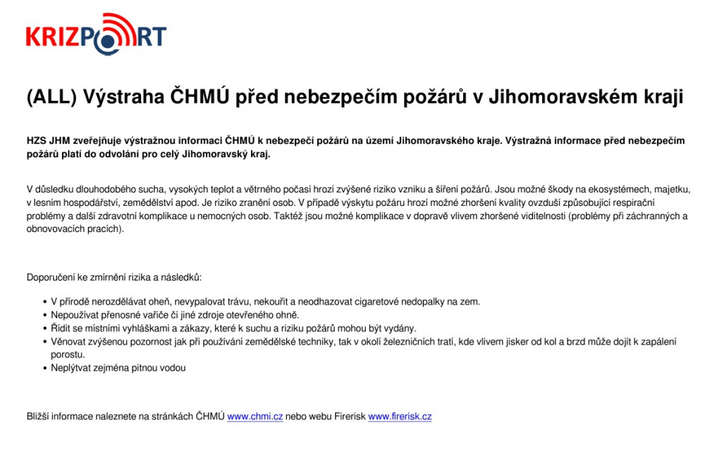 Výstraha ČHMÚ zákaz pálení fill 1000x647
